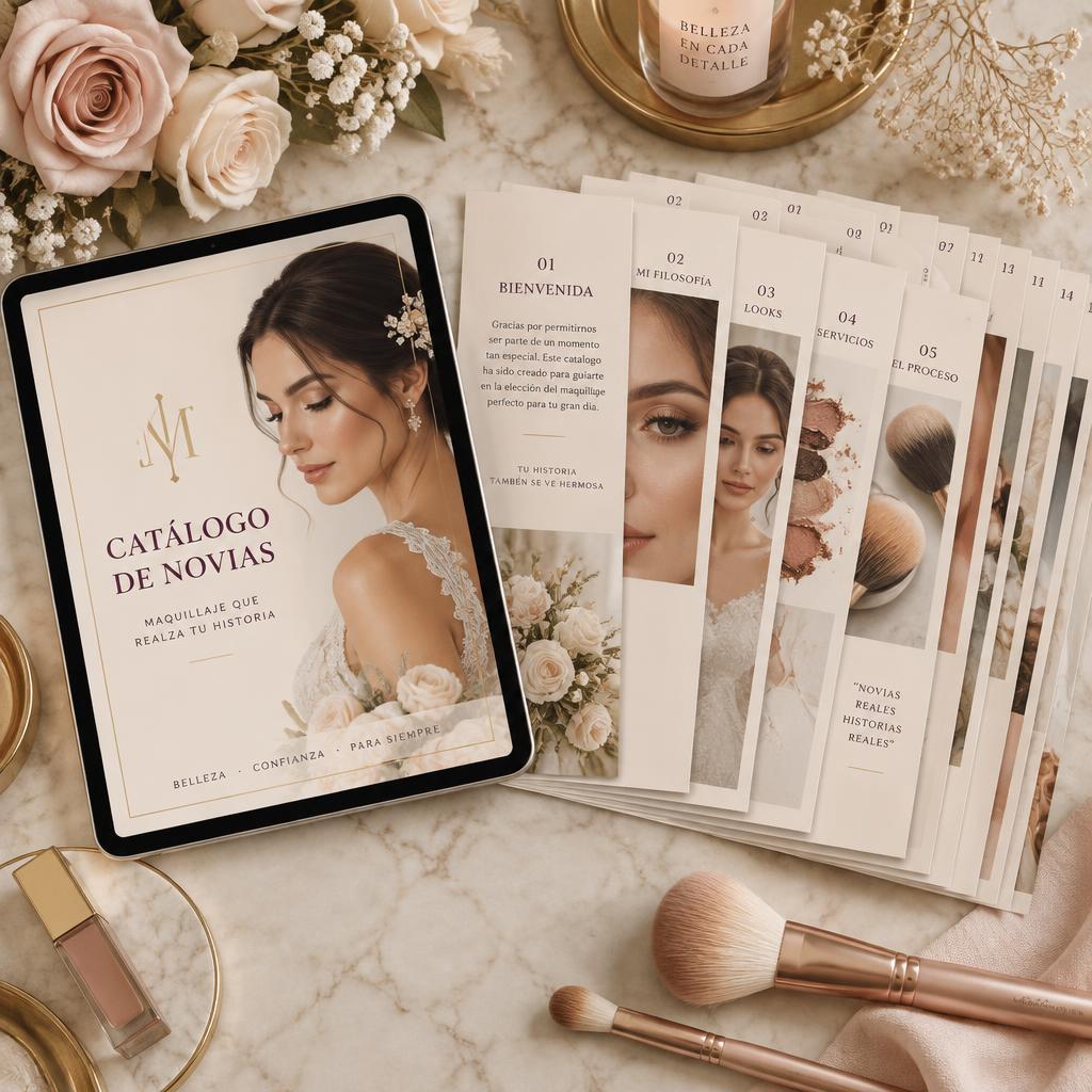 Mockup del Catálogo de Novias BRILLA™ de BRILLA PRO™